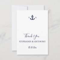 Mariage d'Ancre bleu marine Monogram