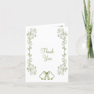 Carte De Remerciements Mariage de conception Sage Bells Sollwork