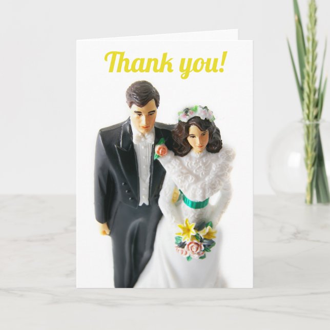 Carte de remerciements Mariage de la chambre de ma (Devant)