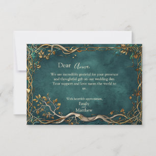 Carte De Remerciements Mariage de la Majesté de la Terre du milieu