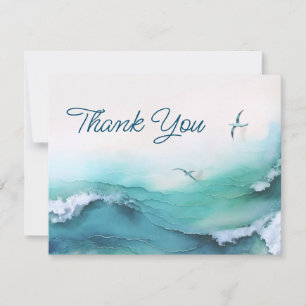 Carte de remerciements Mariage de plage