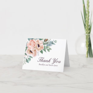 Carte De Remerciements Mariage de radiance de Poppy
