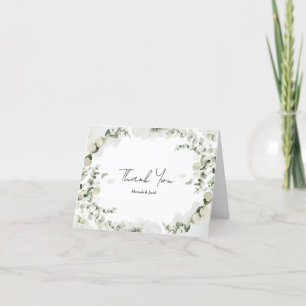 Carte De Remerciements Mariage d'eucalyptus
