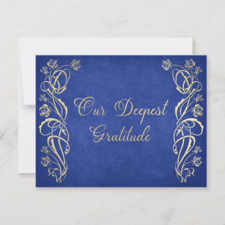 Carte De Remerciements Mariage du château Rose enchanté