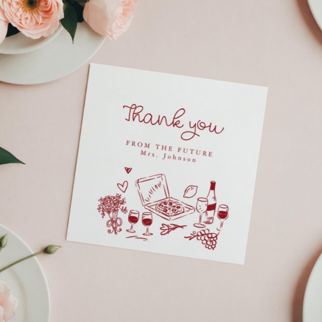 Carte De Remerciements Mariage écrit That's Amore (Créateur téléchargé)