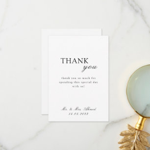 Carte De Remerciements Mariage écriture musulmane islamique