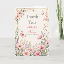 Mariage Élégant Papillon Floral