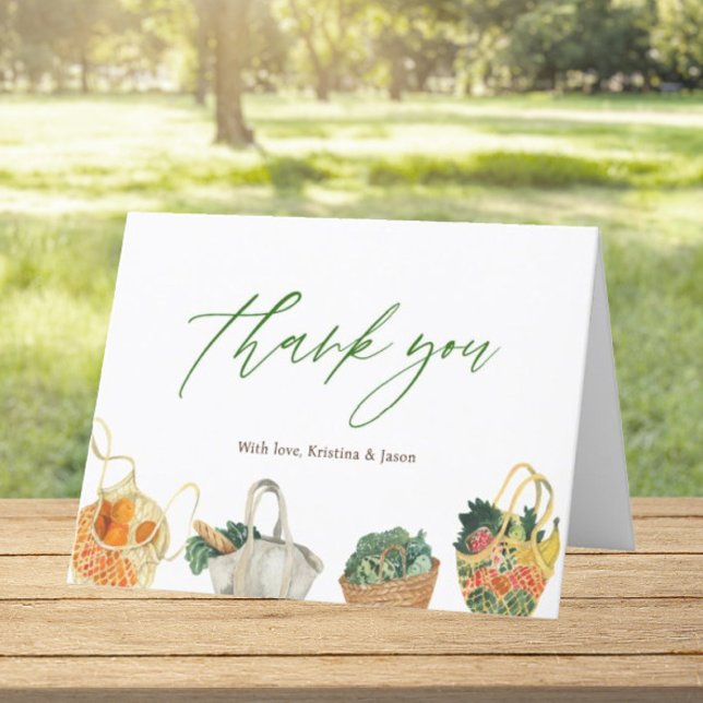 Carte De Remerciements Mariage Fait Marché Plie (Créateur téléchargé)