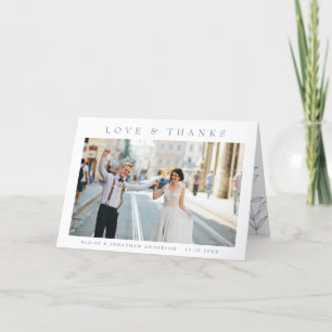 Carte De Remerciements Mariage Fleur sauvage de périphérique minimaliste 