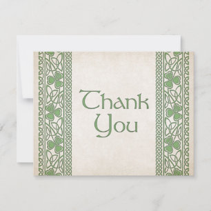 Carte De Remerciements Mariage irlandais de St. Patrick