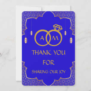 CARTE DE REMERCIEMENTS MARIAGE ISLAMIQUE