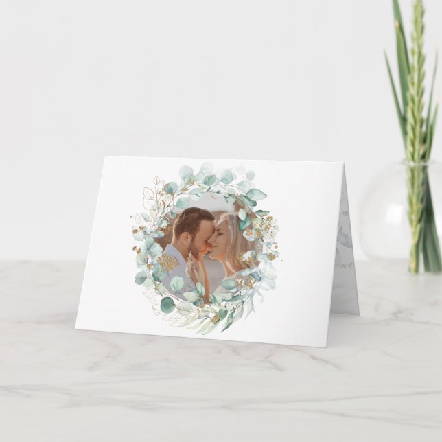 Carte De Remerciements Mariage juif Custom Chuppah Photo (Devant)