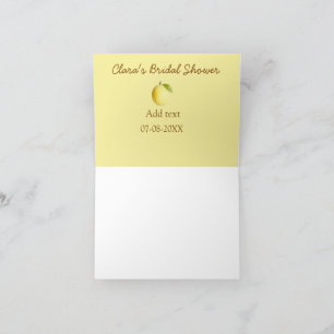 Carte De Remerciements Mariage lemon simple moderne minimaliste rustique