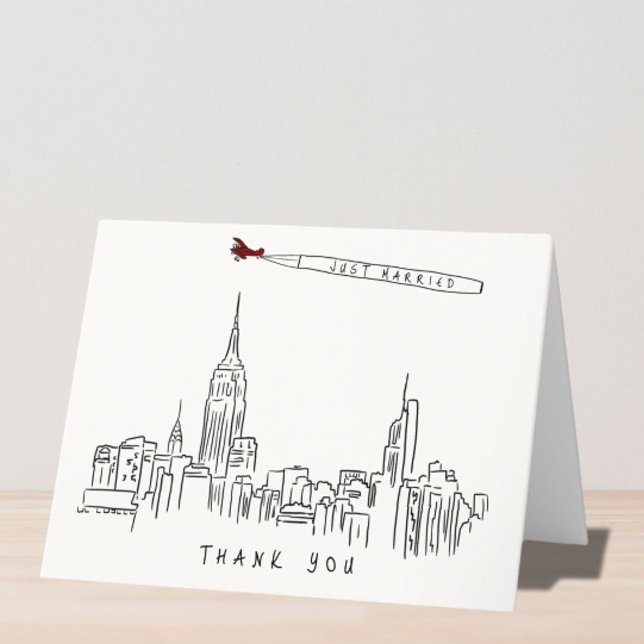 Carte De Remerciements Mariage New York (Créateur téléchargé)