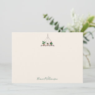 Carte De Remerciements Mariage personnalisé Moderne Bohème Plantes