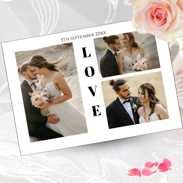 Carte de remerciements Mariage photo (Créateur téléchargé)