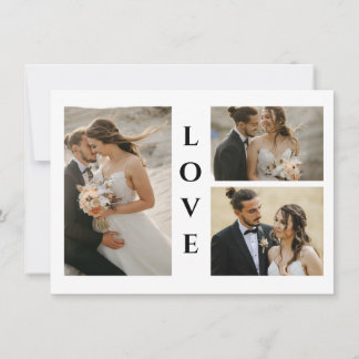 Carte de remerciements Mariage photo