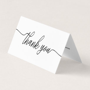 Carte de remerciements Mariage photo de script sim