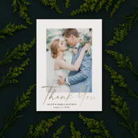 Mariage photo miniature Gold Script Modern