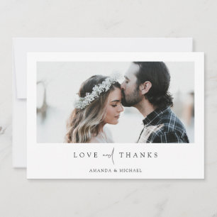 Carte De Remerciements Mariage photo personnalisé