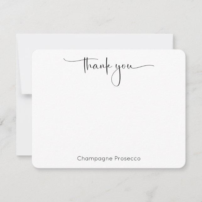 Carte De Remerciements Mariage Pickleball Script Moderne Cadeau de Fête d (Devant)