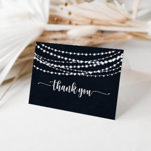 Carte de remerciements Mariage plié de voyants à c