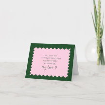 Mariage Retro Green Pink Wavy Border JW Mariage