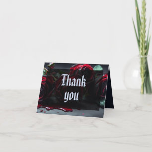 Carte De Remerciements Mariage Rose gothique