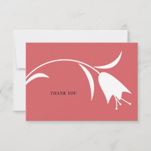 CARTE DE REMERCIEMENTS MARIAGE TULIP BLANC MOD