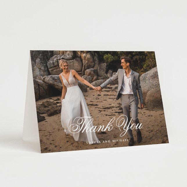 Carte De Remerciements Mariage vide photo (Créateur téléchargé)
