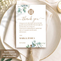 Mariage vietnamien bilingue Eucalyptus