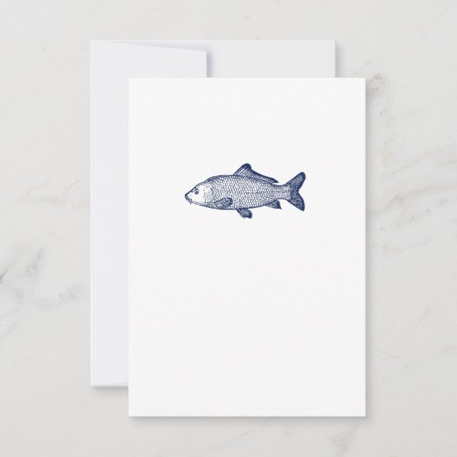Carte De Remerciements Marine Fish (Devant)