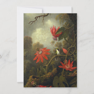 Carte De Remerciements Martin Johnson Heade - colibri