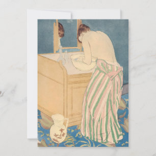 Carte De Remerciements Mary Cassatt - Femme au bain