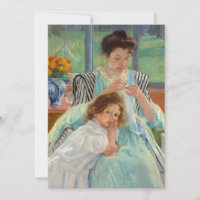 Mary Cassatt - Jeune mère coudre