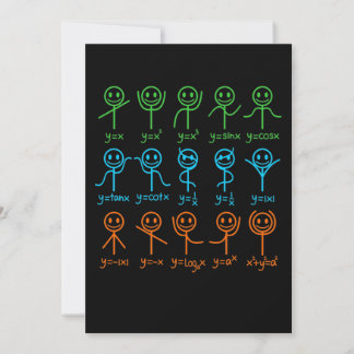 Carte De Remerciements Math Teacher Dance Equation Mathematic Maths