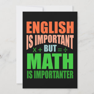 Carte De Remerciements Mathématiques est important Enseignant Mathématiqu