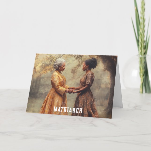 CARTE DE REMERCIEMENTS MATRIARCH (Devant)