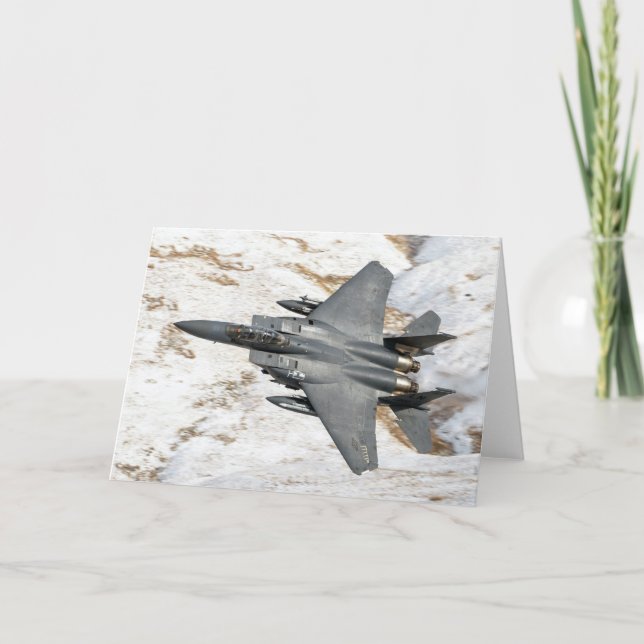 Carte De Remerciements McDonnell Douglas F-15 Eagle (Devant)