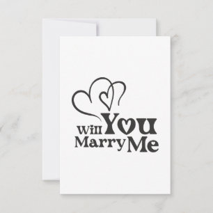 Carte De Remerciements Me marierez-vous - Drôle Mariage Proposition