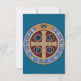 Carte De Remerciements Médaille Saint Benoît
