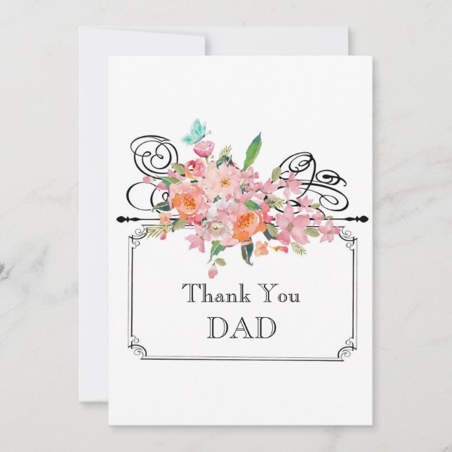 Carte De Remerciements Meilleur papa jamais (Devant)