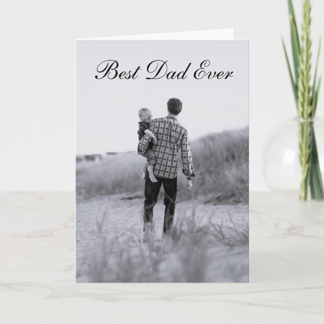 Carte De Remerciements Meilleur papa Jamais Père Fête Papa Papa Papa Papa (Devant)