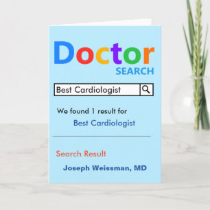 Carte De Remerciements Meilleure recherche de cardiologue