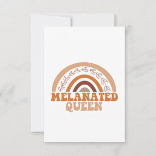 Carte De Remerciements Melanée Queen mignonne arc-en-ciel Africain Junetd