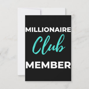 Carte De Remerciements Membre du Club Millionaire