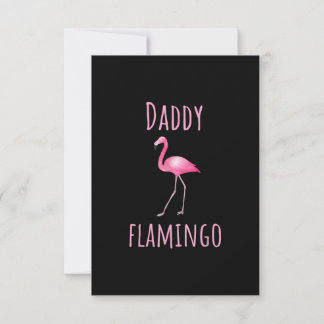 Carte De Remerciements Mens Flamant rose Cadeau Papa Flamant rose Été Ois