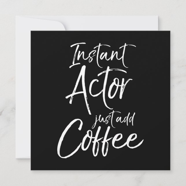 Carte De Remerciements Mens    intérimaireWomen Instant Actor Ajoute Just (Devant)