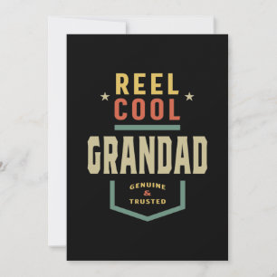 Carte De Remerciements Mens Produit bobine Cool Grand-père de pêche cadea