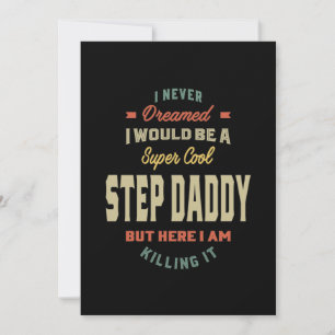 Carte De Remerciements Mens Super Cool Step Papa Killing It Père Cadeau